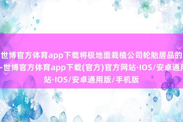 世博官方体育app下载将极地面栽植公司轮胎居品的商场竞争力-世博官方体育app下载(官方)官方网站·IOS/安卓通用版/手机版