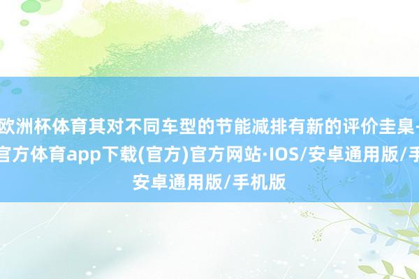 欧洲杯体育其对不同车型的节能减排有新的评价圭臬-世博官方体育app下载(官方)官方网站·IOS/安卓通用版/手机版
