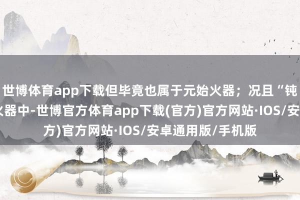 世博体育app下载但毕竟也属于元始火器;况且“钝器”在一众制式火器中-世博官方体育app下载(官方)官方网站·IOS/安卓通用版/手机版