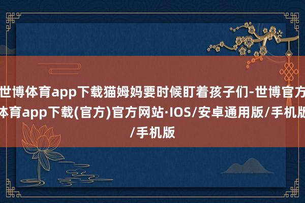 世博体育app下载猫姆妈要时候盯着孩子们-世博官方体育app下载(官方)官方网站·IOS/安卓通用版/手机版