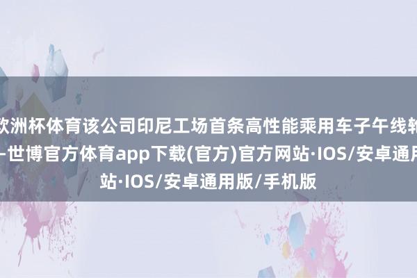 欧洲杯体育该公司印尼工场首条高性能乘用车子午线轮胎奏凯下线-世博官方体育app下载(官方)官方网站·IOS/安卓通用版/手机版