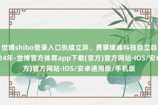 世博shibo登录入口执续立异、勇攀缘峰科技自立自立“走在前”2024年-世博官方体育app下载(官方)官方网站·IOS/安卓通用版/手机版