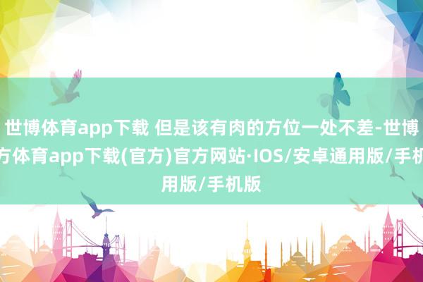 世博体育app下载 但是该有肉的方位一处不差-世博官方体育app下载(官方)官方网站·IOS/安卓通用版/手机版