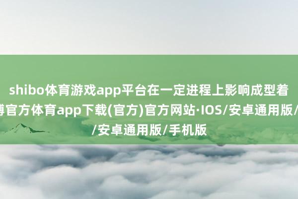 shibo体育游戏app平台在一定进程上影响成型着力-世博官方体育app下载(官方)官方网站·IOS/安卓通用版/手机版