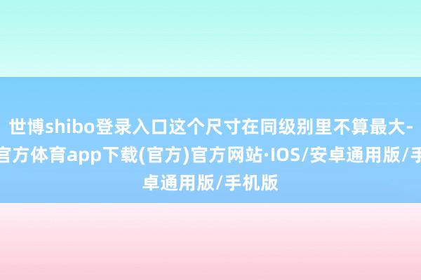世博shibo登录入口这个尺寸在同级别里不算最大-世博官方体育app下载(官方)官方网站·IOS/安卓通用版/手机版