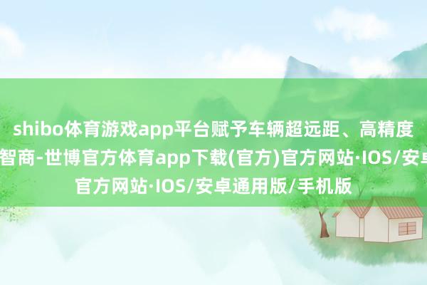 shibo体育游戏app平台赋予车辆超远距、高精度识别与敏捷反应智商-世博官方体育app下载(官方)官方网站·IOS/安卓通用版/手机版
