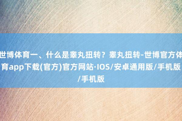 世博体育一、什么是睾丸扭转？睾丸扭转-世博官方体育app下载(官方)官方网站·IOS/安卓通用版/手机版