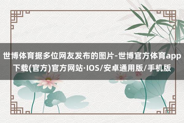 世博体育据多位网友发布的图片-世博官方体育app下载(官方)官方网站·IOS/安卓通用版/手机版