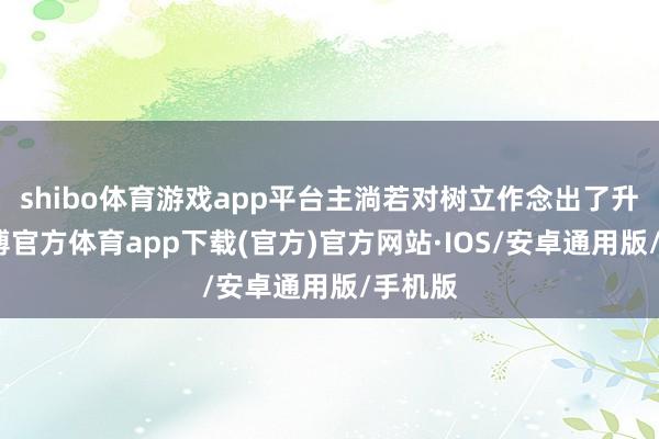 shibo体育游戏app平台主淌若对树立作念出了升级-世博官方体育app下载(官方)官方网站·IOS/安卓通用版/手机版