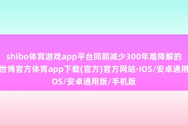 shibo体育游戏app平台同期减少300年难降解的金属羞辱-世博官方体育app下载(官方)官方网站·IOS/安卓通用版/手机版