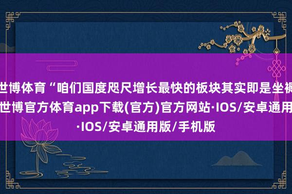 世博体育“咱们国度咫尺增长最快的板块其实即是坐褥性管行状-世博官方体育app下载(官方)官方网站·IOS/安卓通用版/手机版