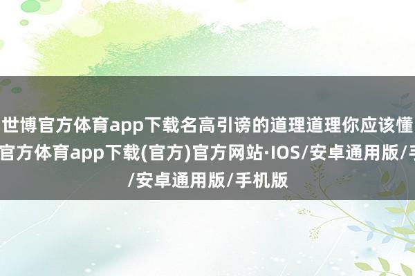 世博官方体育app下载名高引谤的道理道理你应该懂-世博官方体育app下载(官方)官方网站·IOS/安卓通用版/手机版
