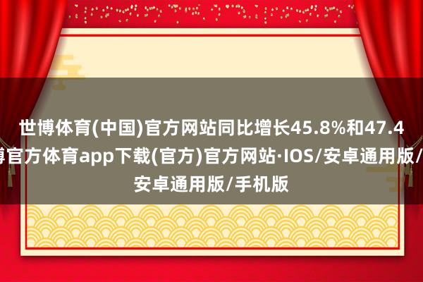 世博体育(中国)官方网站同比增长45.8%和47.4%-世博官方体育app下载(官方)官方网站·IOS/安卓通用版/手机版
