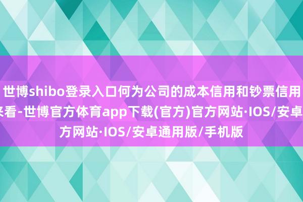 世博shibo登录入口何为公司的成本信用和钞票信用？“从表面上来看-世博官方体育app下载(官方)官方网站·IOS/安卓通用版/手机版