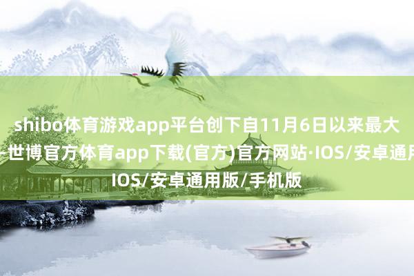 shibo体育游戏app平台创下自11月6日以来最大的盘中跌幅-世博官方体育app下载(官方)官方网站·IOS/安卓通用版/手机版