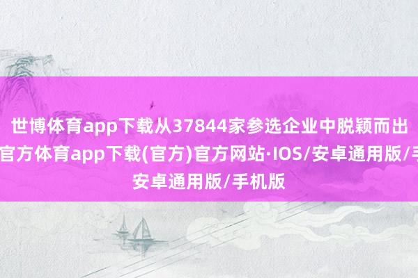 世博体育app下载从37844家参选企业中脱颖而出-世博官方体育app下载(官方)官方网站·IOS/安卓通用版/手机版