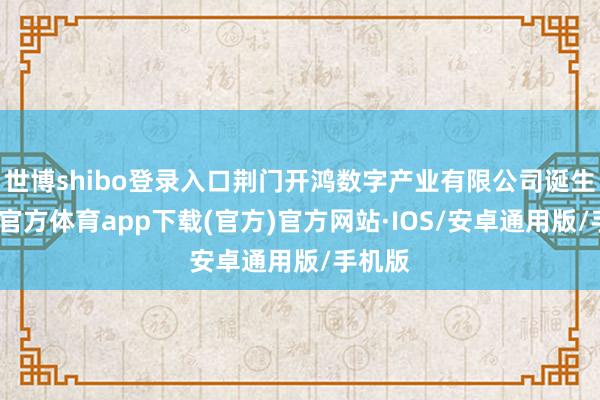 世博shibo登录入口荆门开鸿数字产业有限公司诞生-世博官方体育app下载(官方)官方网站·IOS/安卓通用版/手机版