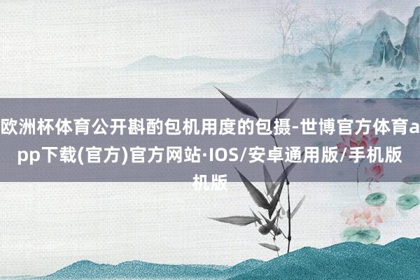 欧洲杯体育公开斟酌包机用度的包摄-世博官方体育app下载(官方)官方网站·IOS/安卓通用版/手机版
